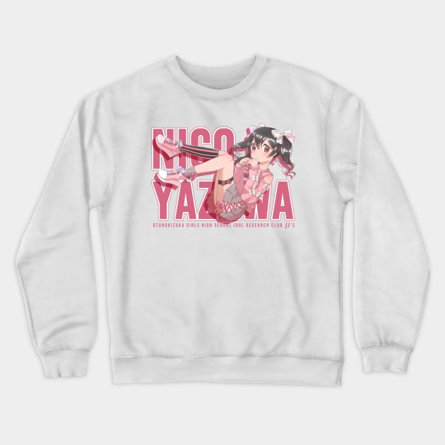 Nico Nico Ni!! Yazawa Nico casual Crewneck Sweatshirt by haloclo18